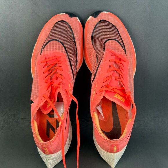 Nike ZoomX Vaporfly Next% Bright Mango athletic sneaker shoes mens size 15 - Picture 6 of 8